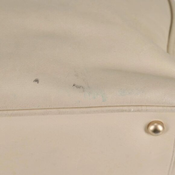 CHANEL Tote Bag Lamb Skin Beige Gold CC Auth 118935V - Picture 10 of 16
